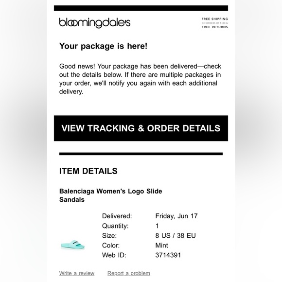 Balenciaga Mint Logo Pool Slides Size 38 - Picture 8 of 8